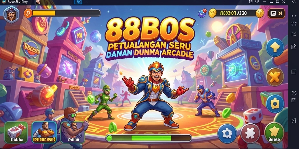Tampilan gameplay seru dari 88BOS yang mendebarkan.