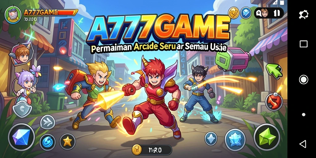 Screenshot utama A777GAME menampilkan aksi gameplay seru yang mendebarkan.