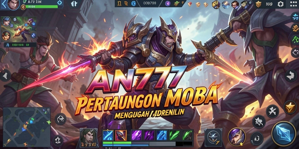 Tampilan seru dari pertarungan karakter di AN777.