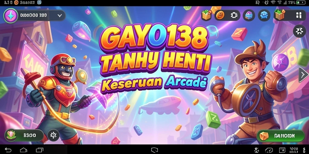 Screenshot utama GAYO138 menampilkan aksi, tantangan seru di gameplay Arcade.