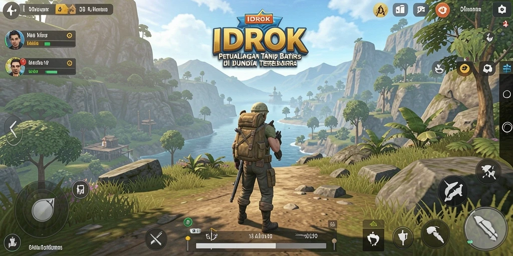 Screenshot utama IDROK menampilkan gameplay Open World yang menarik.