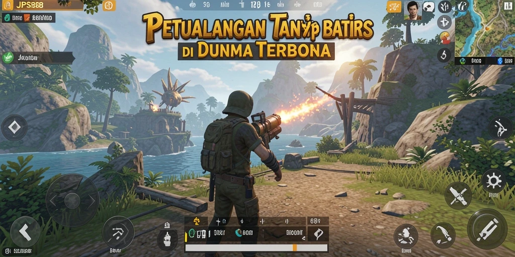 Tangkapan layar JPS88 menampilkan aksi menakjubkan di dunia terbuka.