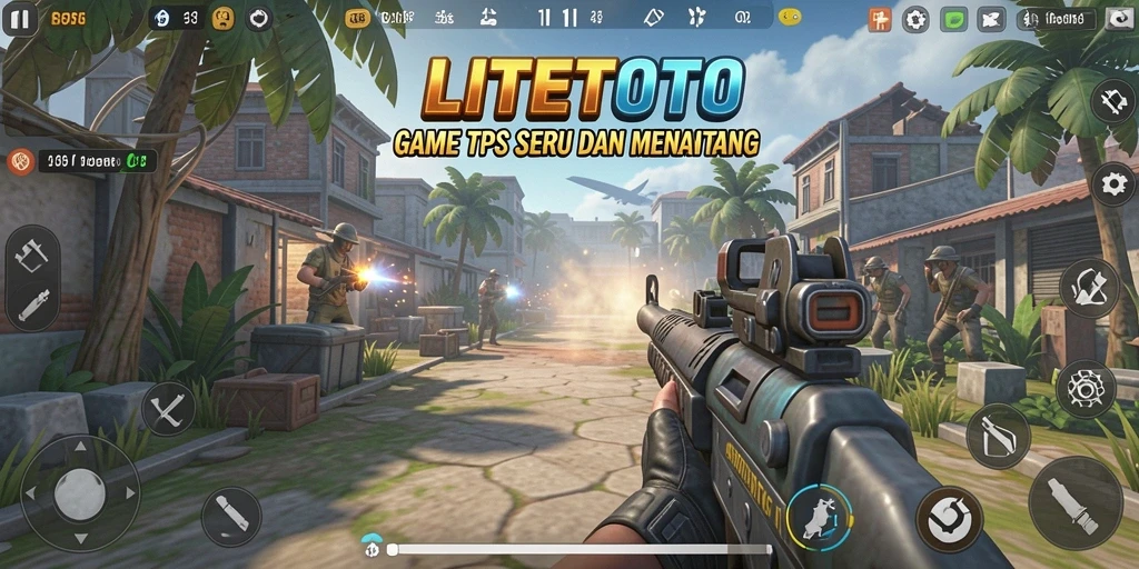 Tampilan permainan TPS di LITETOTO yang mendebarkan.