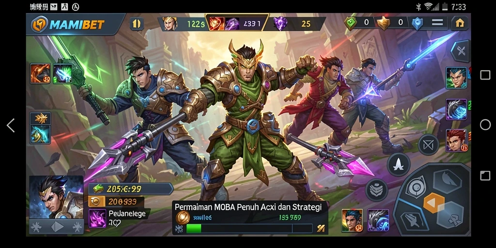 Tampilan gameplay MAMIBET yang mendebarkan dan penuh aksi.