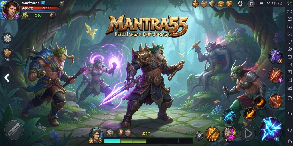 Gameplay seru dan menantang di dunia MANTRA55.