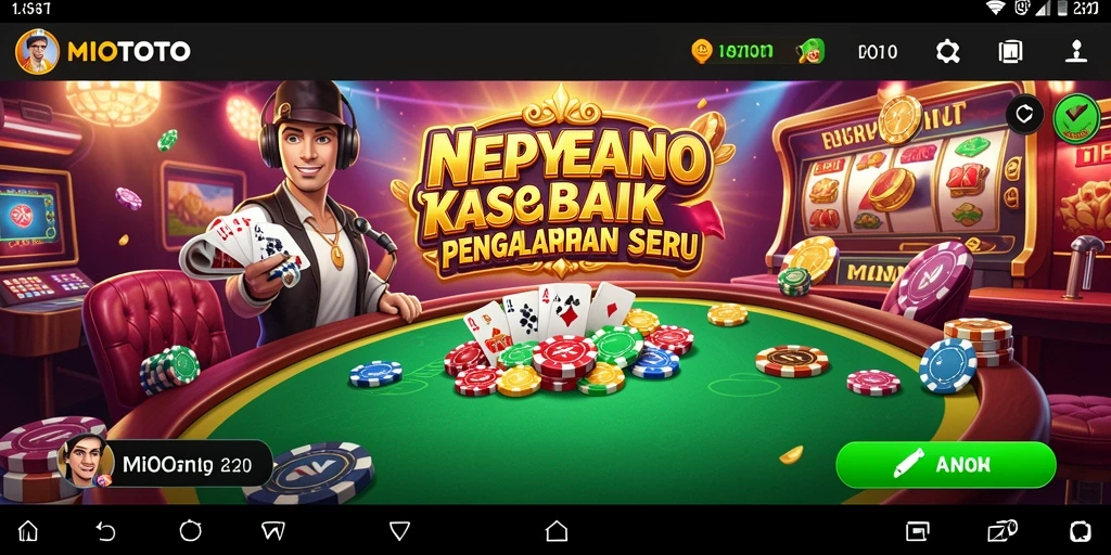 Tampilan gameplay seru dari MIOTOTO dalam suasana Kasino.