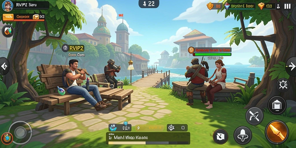 Tampilan screenshot dari gameplay seru RVIP2 yang menampilkan tantangan santai.