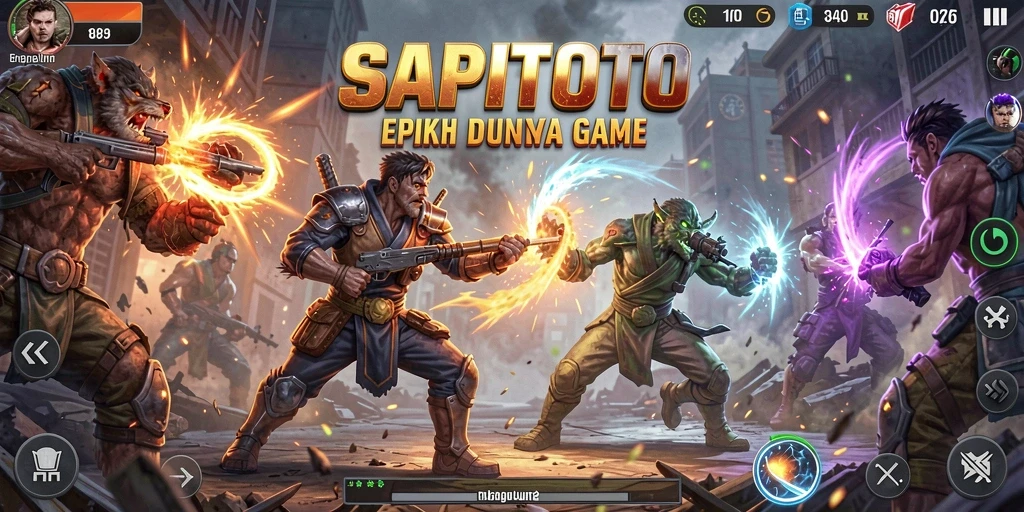 Tampilan gameplay SAPITOTO yang mendebarkan dan penuh aksi.