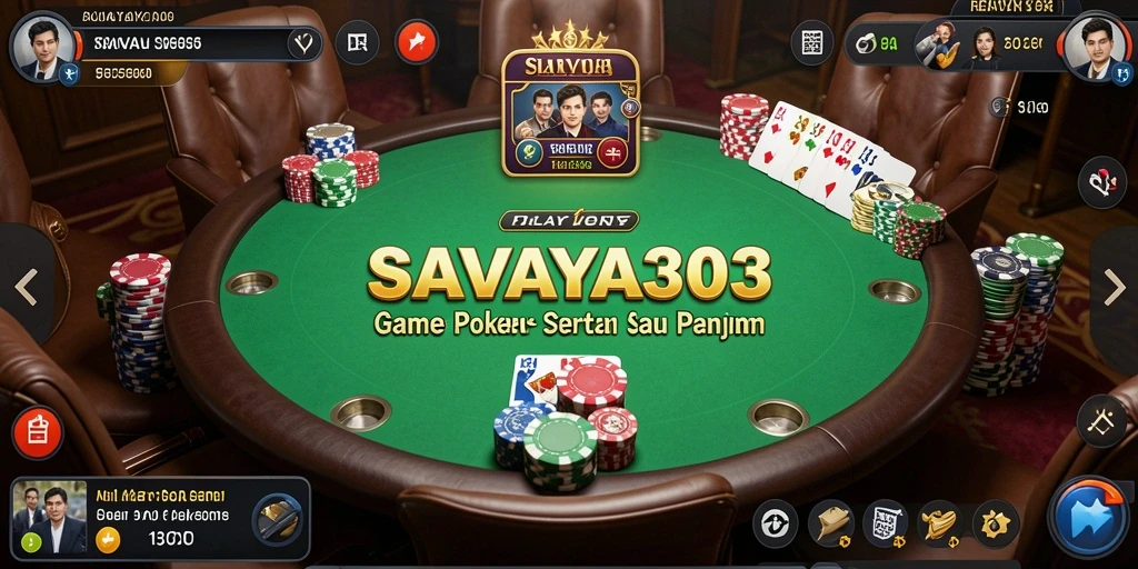 Tampilan gameplay Poker yang seru di SAVAYA303.