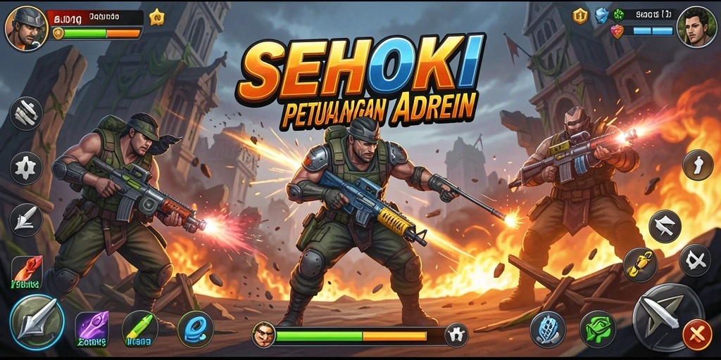 Screenshot gameplay SEHOKI dengan aksi mendebarkan dan grafis memukau.