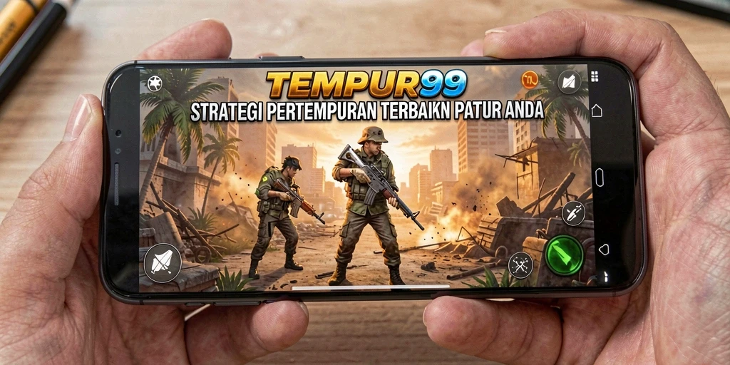 Screenshot gameplay TEMPUR99 dengan strategi pertempuran yang seru.