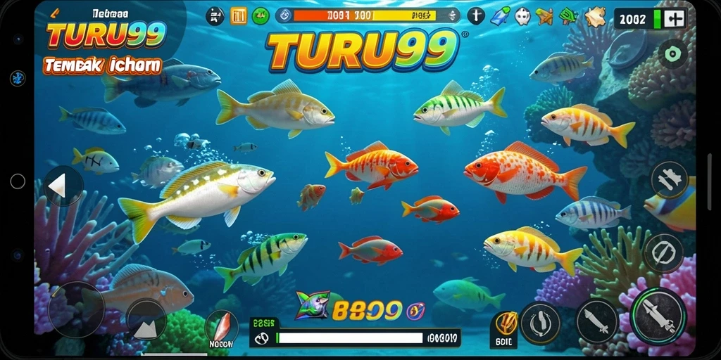 Tangkapan layar gameplay Tembak Ikan yang seru dan menantang.