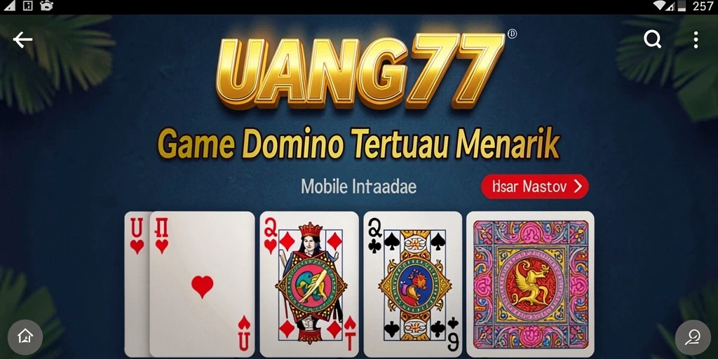 Gameplay UANG77 yang menampilkan aksi seru permainan Domino.