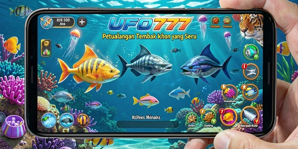 Gameplay menembak ikan yang seru dan penuh warna di UFO777.