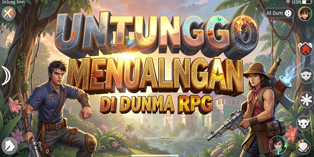 Tampilan gameplay RPG seru di UNTUNGGO dengan grafis memukau.