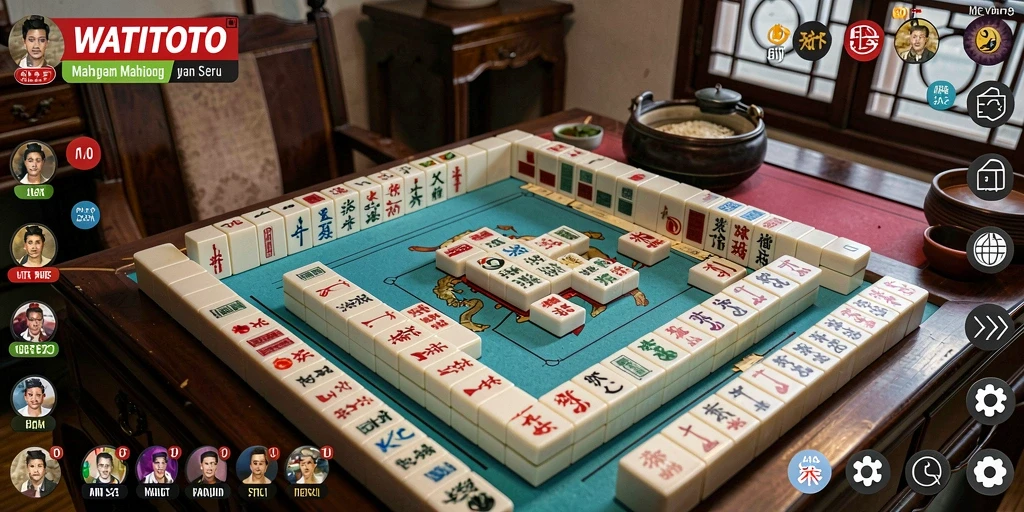 Gameplay WATITOTO menunjukkan keseruan permainan Mahjong.