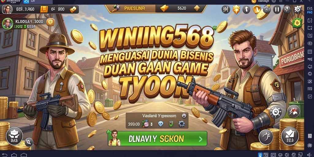 Screenshot gameplay WINNING568 menunjukkan keseruan membangun bisnis.